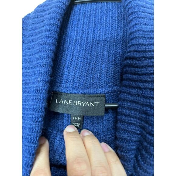 Lane‎ Bryant Cowl Neck Sweater Dress Blue Size 22/24 - Picture 6 of 9